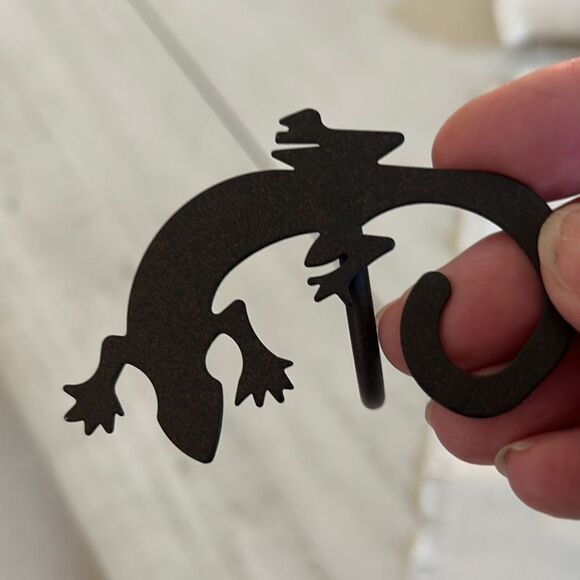 6 Gecko Napkin Rings W/ Napkins - Picture 3 of 3